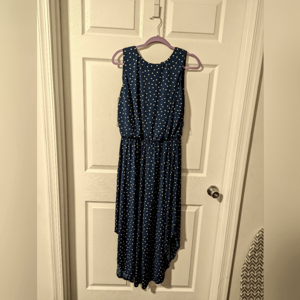 London Times jumper size 10. Blue with white polka dots.